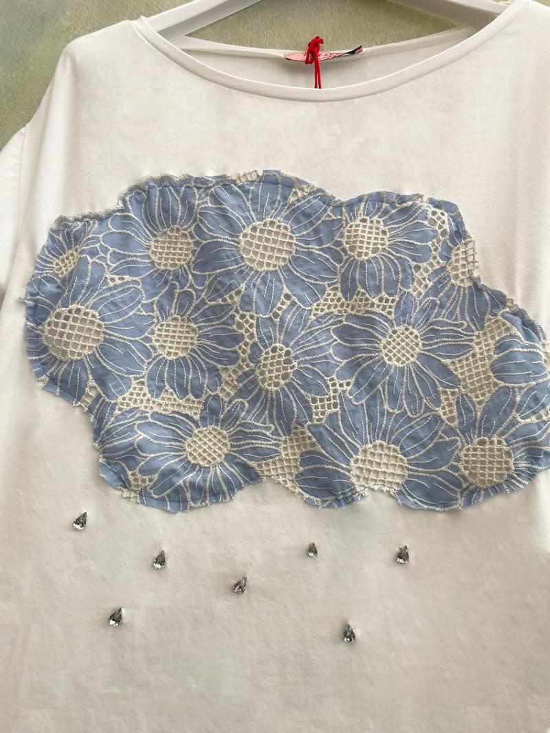 ROSÈ A POIS Nuvoletta T-shirt Moda
