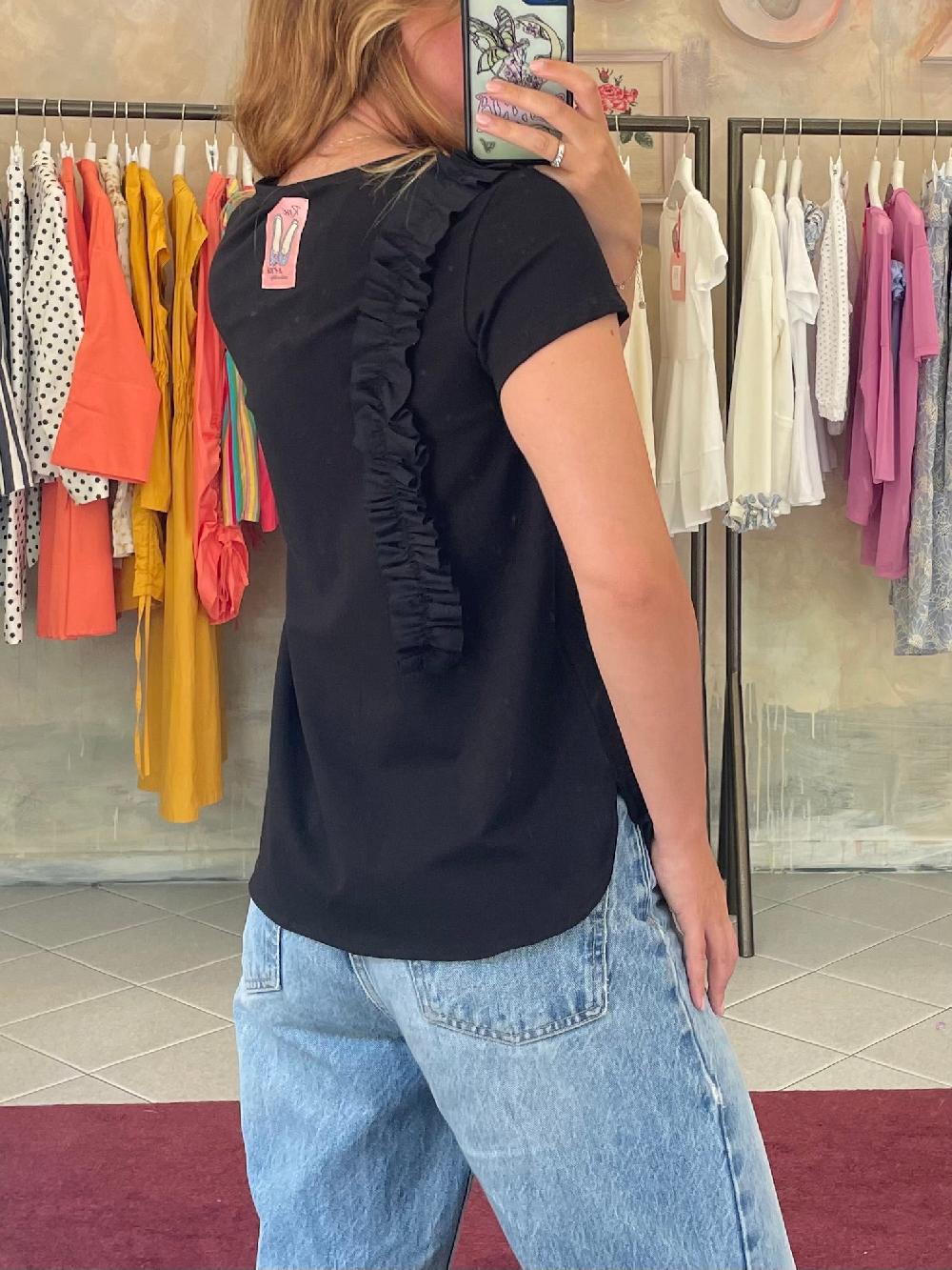 ROSÈ A POIS Fiordaliso T-shirt Prezzo Ridotto