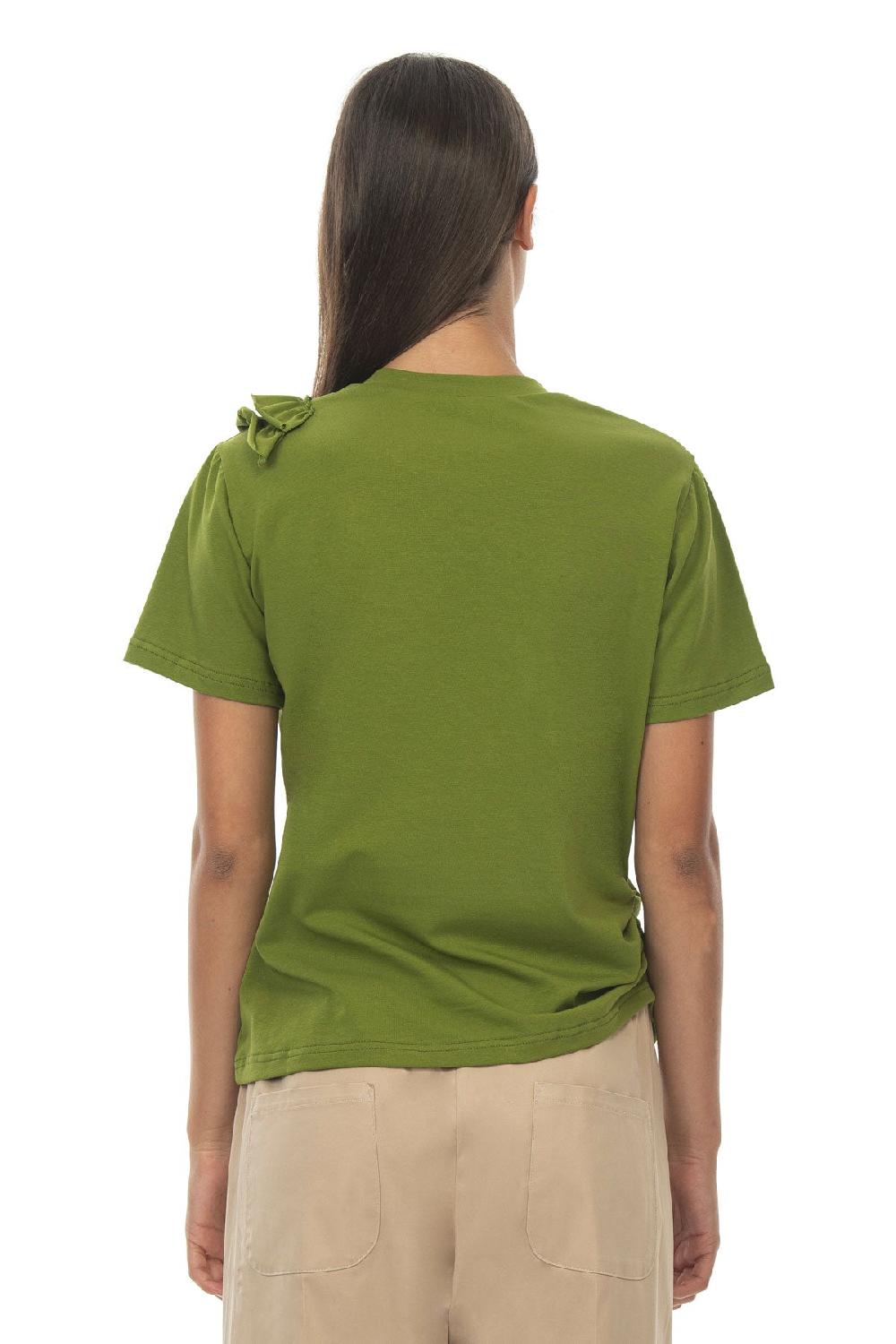 ROSÈ A POIS Jasmine T-shirt Verde Consegna Veloce
