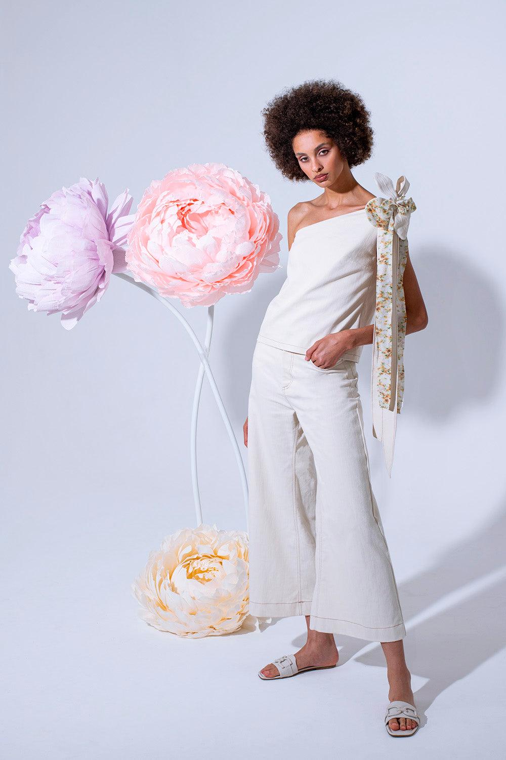 ROSÈ A POIS Biancaneve Pantalone Vendita Calda