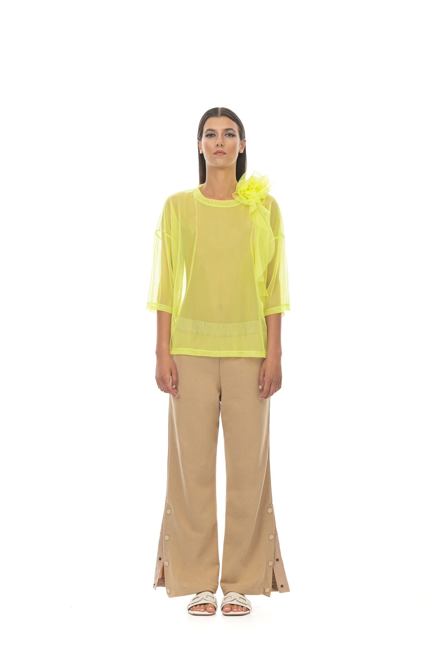 ROSÈ A POIS Pimpi T-shirt Lime Nuova