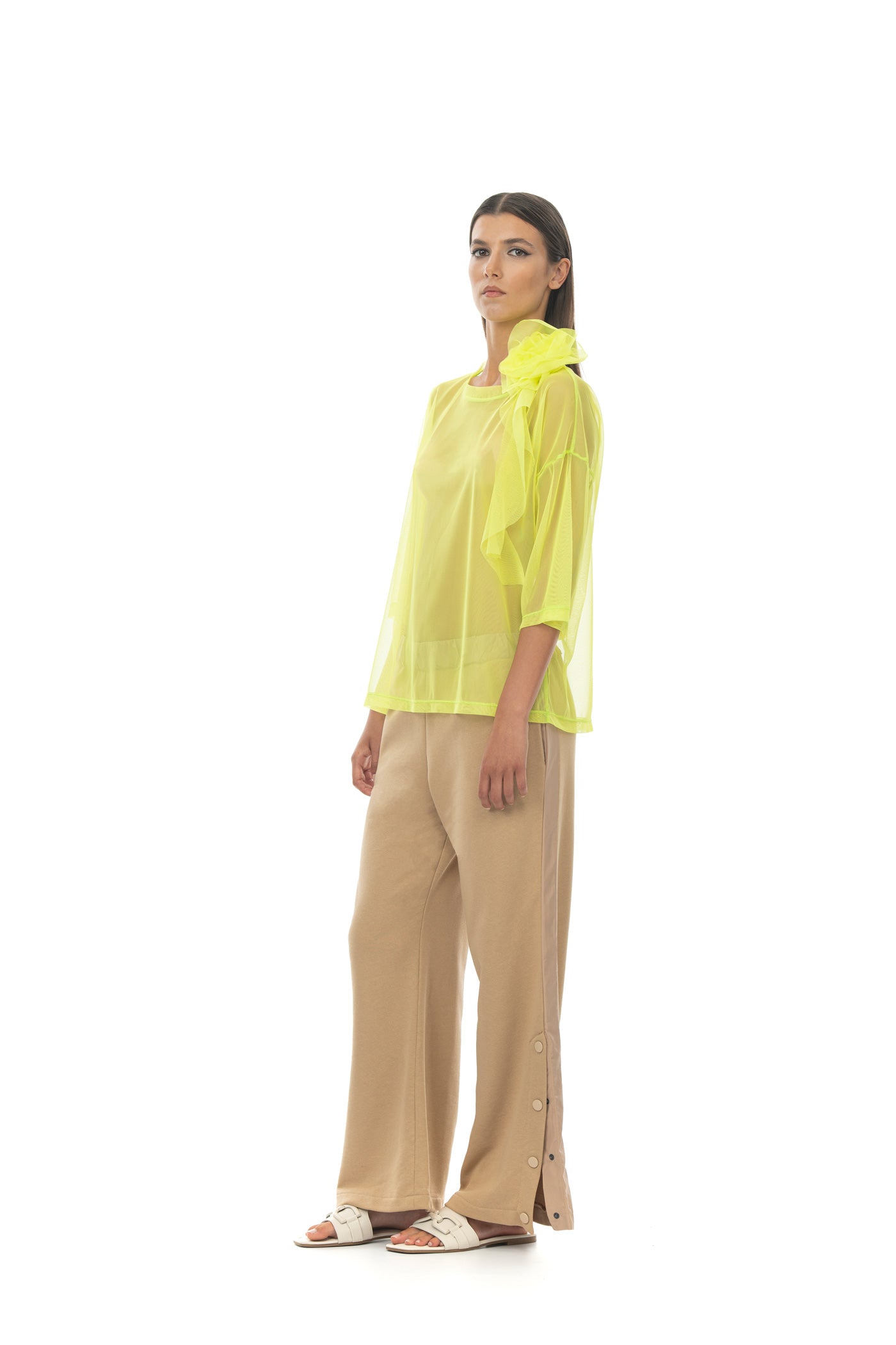 ROSÈ A POIS Pimpi T-shirt Lime Nuova
