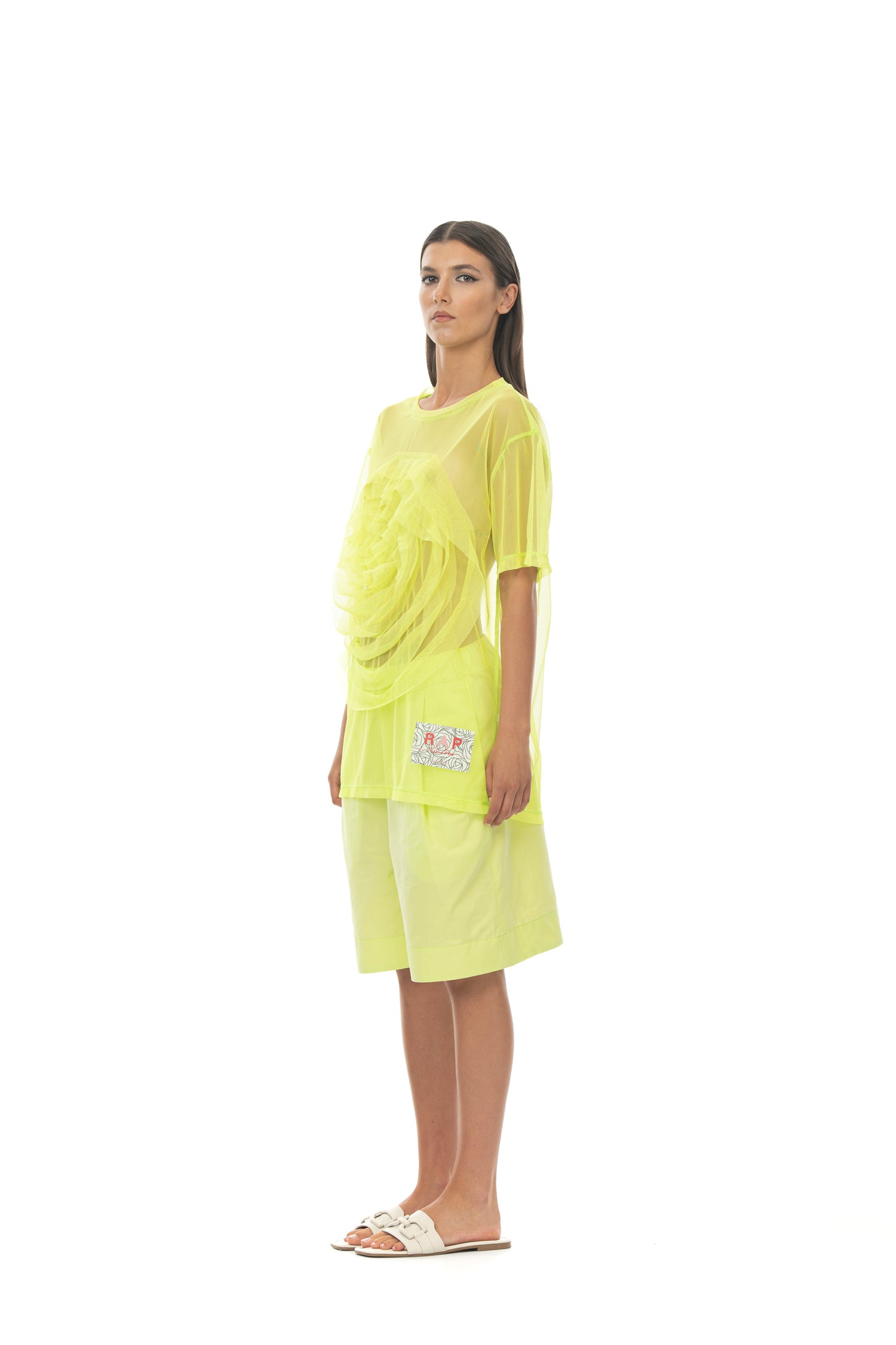 ROSÈ A POIS Peggy T-shirt Lime Moda