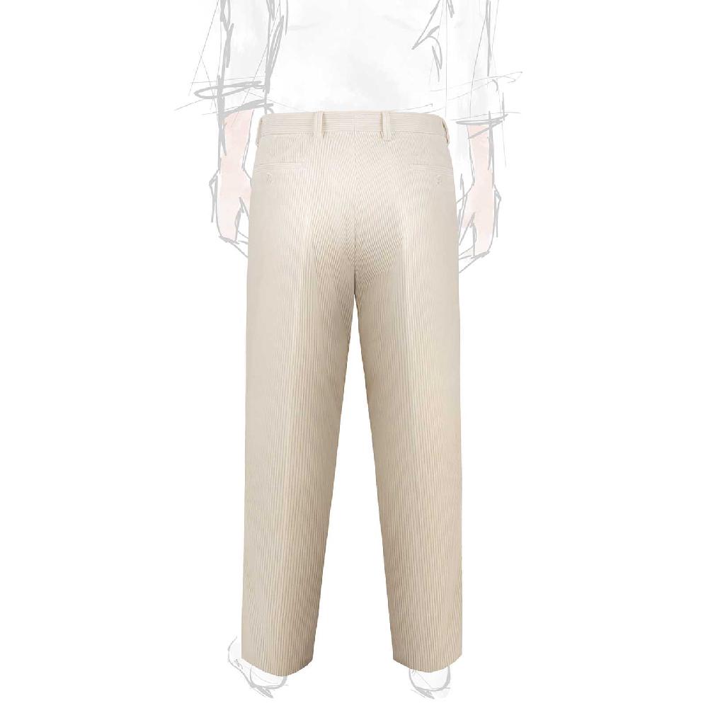 Rubinacci Vintage archive pantalone velluto a coste con pinces latte Soddisfazione Garantita