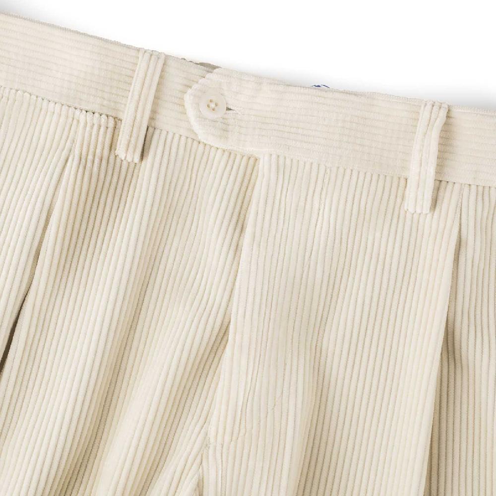 Rubinacci Vintage archive pantalone velluto a coste con pinces latte Soddisfazione Garantita