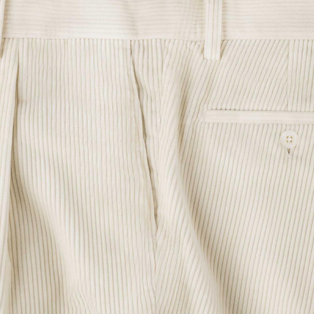 Rubinacci Vintage archive pantalone velluto a coste con pinces latte Soddisfazione Garantita