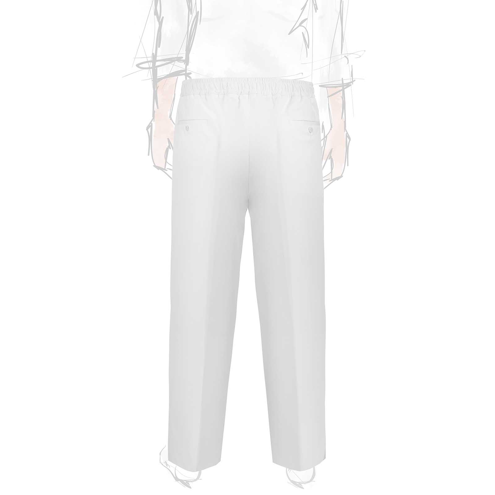 Rubinacci Vintage archive pantalone leisure in cotone bianco Latest stili