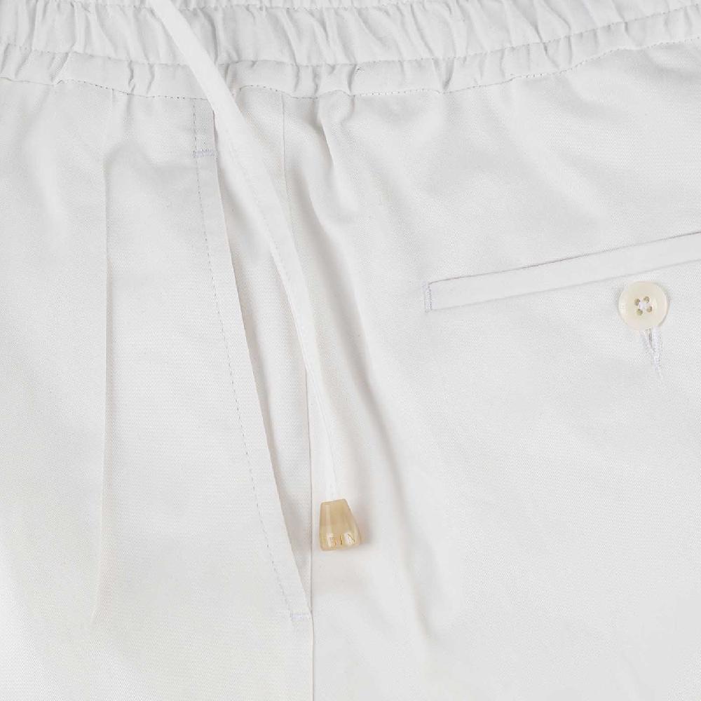 Rubinacci Vintage archive pantalone leisure in cotone bianco Latest stili