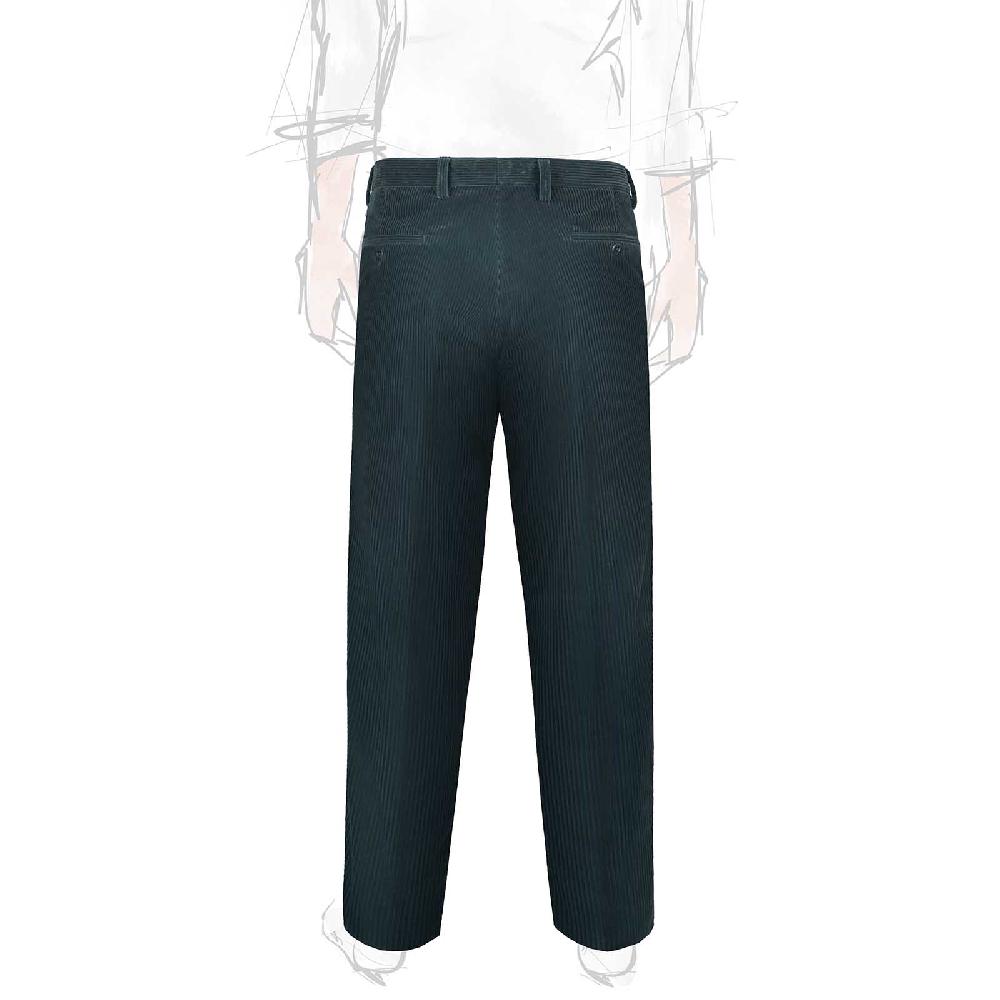 Rubinacci Vintage archive pantalone velluto a coste con pinces ottanio Consegna Veloce