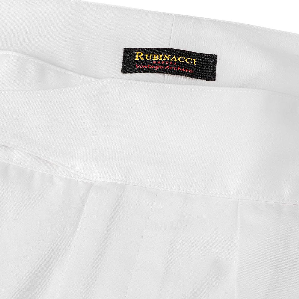 Rubinacci Vintage archive pantalone Manny in cotone bianco Fino Al -60%