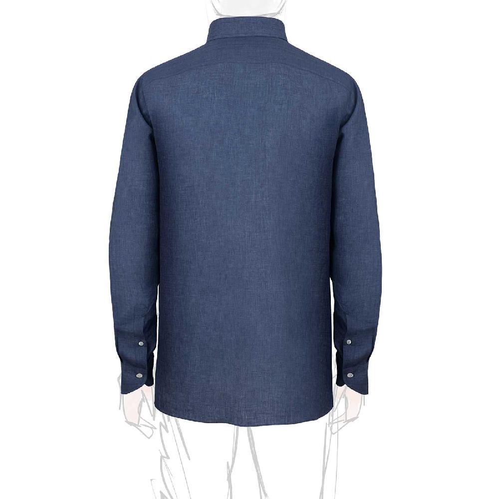 Rubinacci Vintage archive camicia in lino jeans Outlet