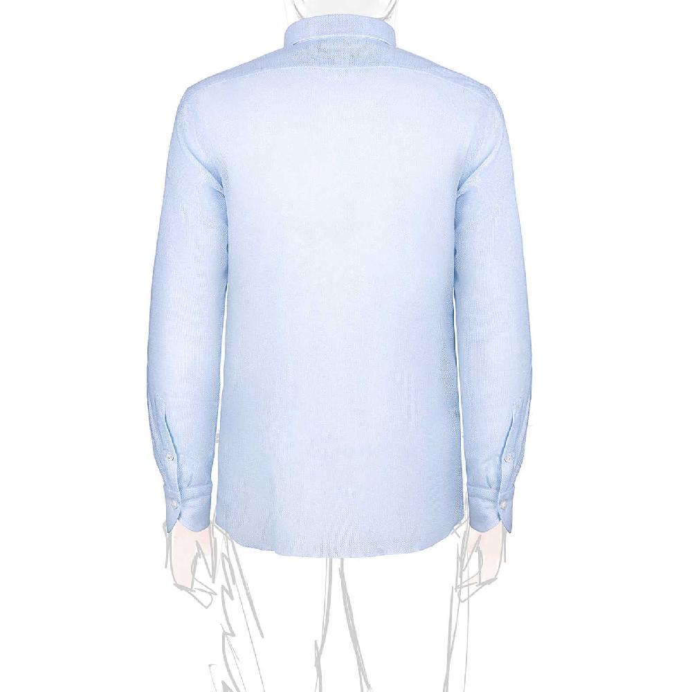 Rubinacci Vintage archive camicia in cellulare azzurro Black Friday Prezzi