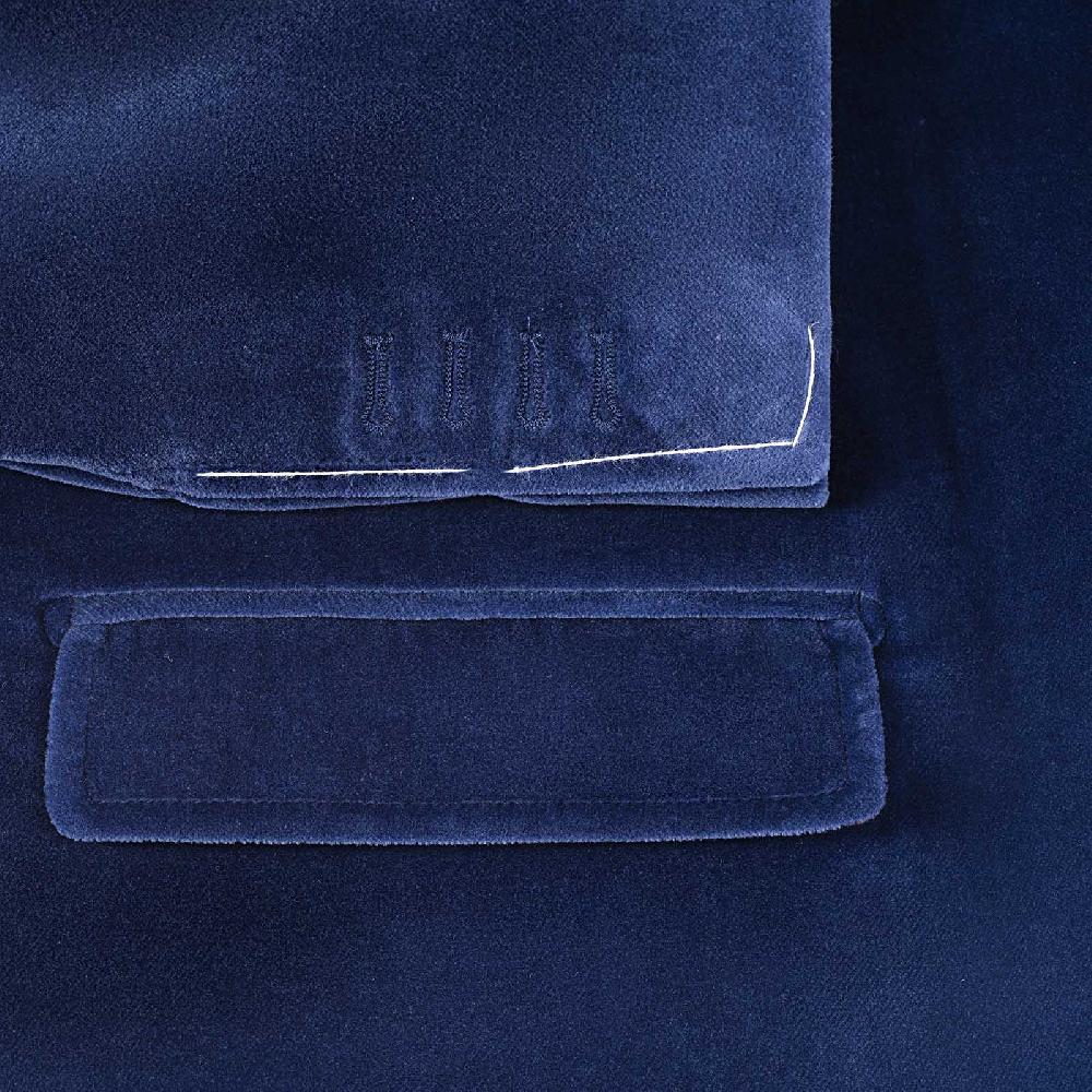 Rubinacci Vintage archive giacca Vienna in velluto blu In Saldo
