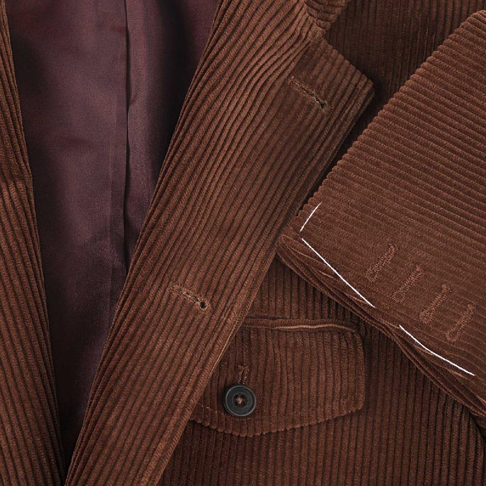 Rubinacci Vintage archive giacca Stefano in velluto a coste marrone Moda