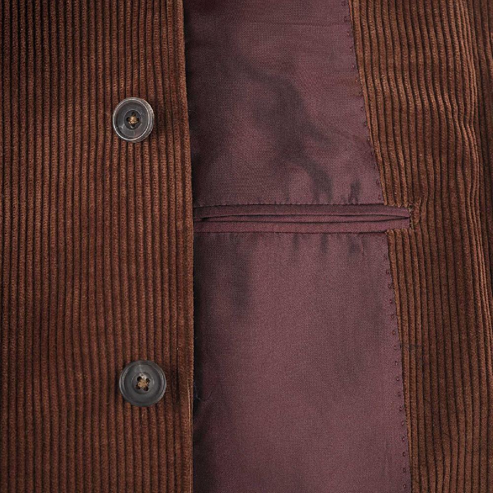 Rubinacci Vintage archive giacca Stefano in velluto a coste marrone Moda