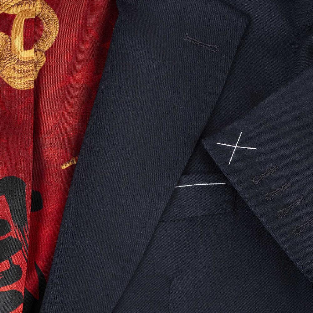 Rubinacci Serie Limitata Samurai giacca in cashmere blu Nuovo
