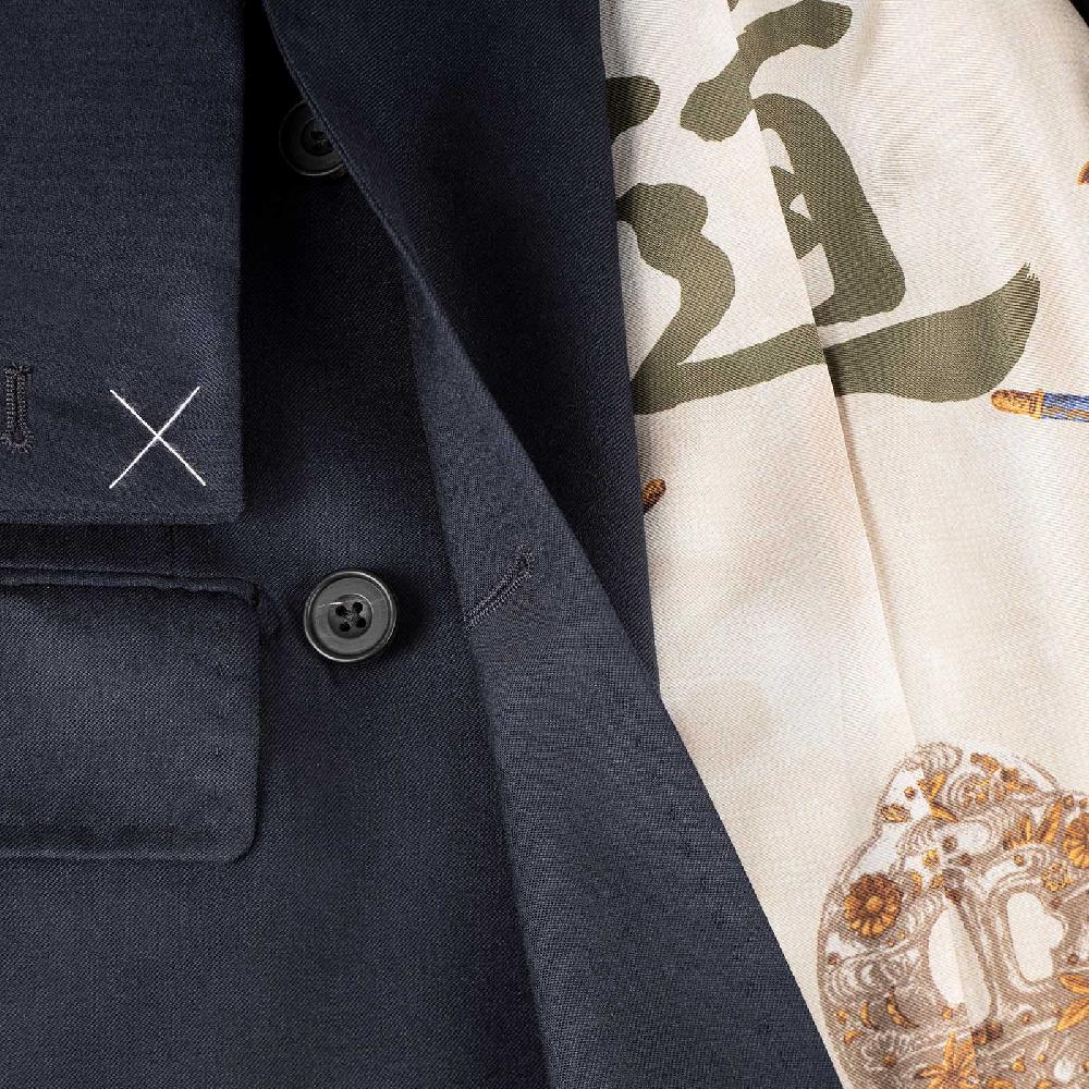 Rubinacci Serie Limitata Samurai giacca in cashmere blu Qualità