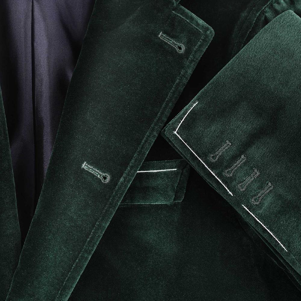 Rubinacci Vintage archive giacca Vienna in velluto verde Spedizione Gratuita