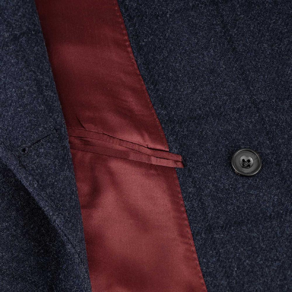 Rubinacci Vintage archive cappotto Ulster in lana a quadri blu Soddisfazione Garantita
