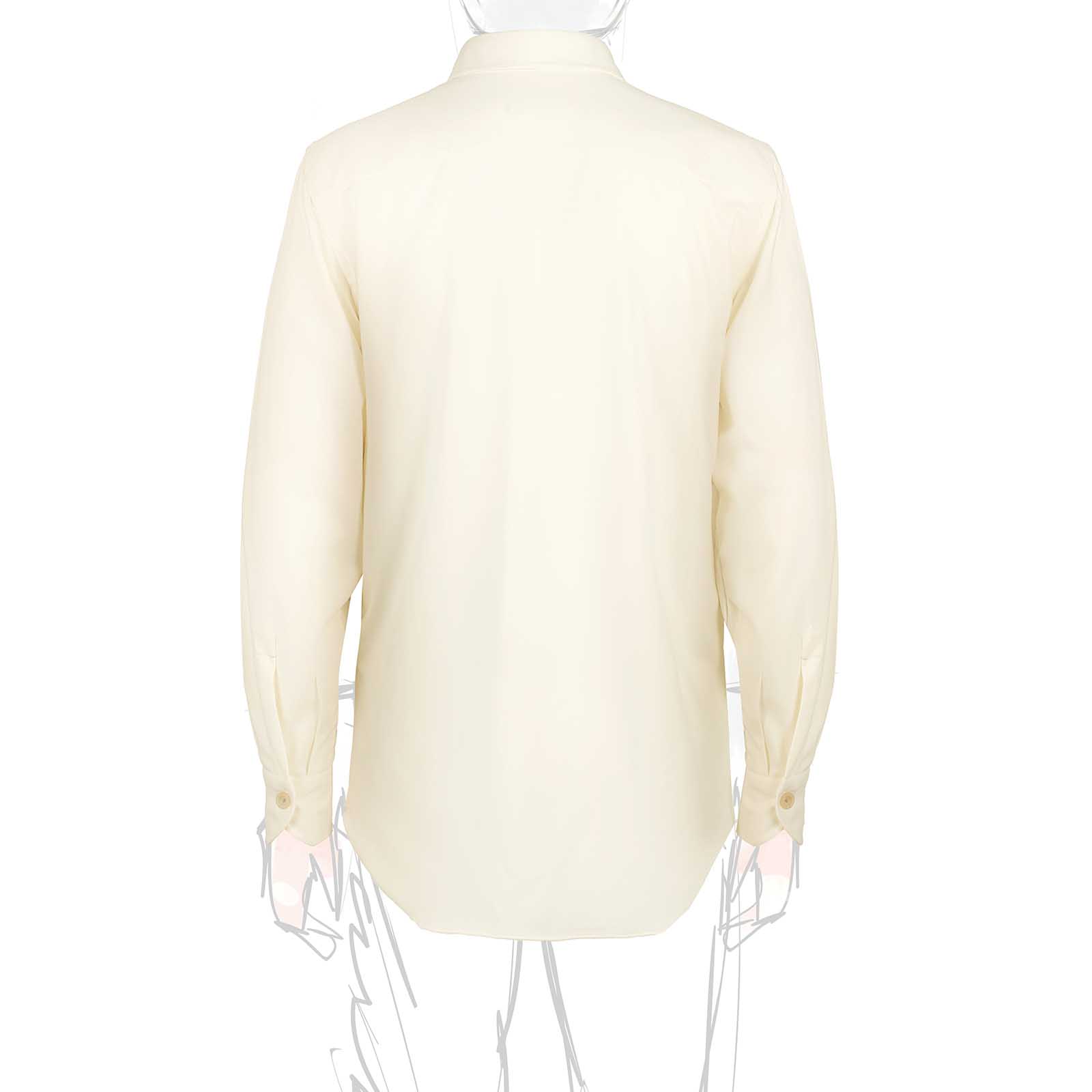 Rubinacci Overshirt in lana bianca Vendita Economica