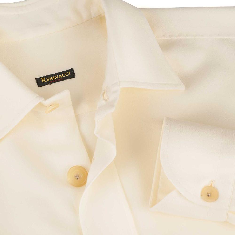 Rubinacci Overshirt in lana bianca Vendita Economica