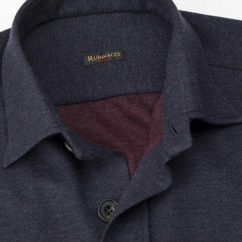 Rubinacci Overshirt in cashmere blu I Più Venduti