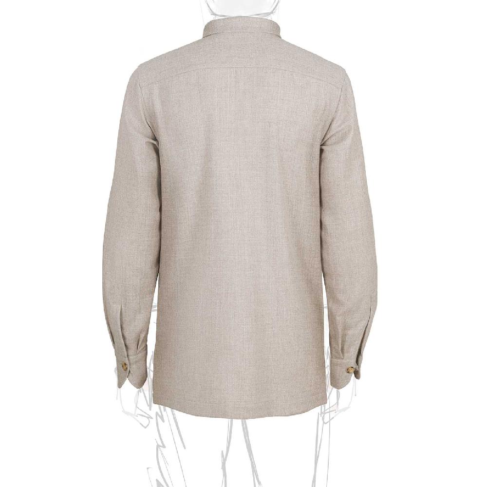 Rubinacci Sahariana in lana beige Moda