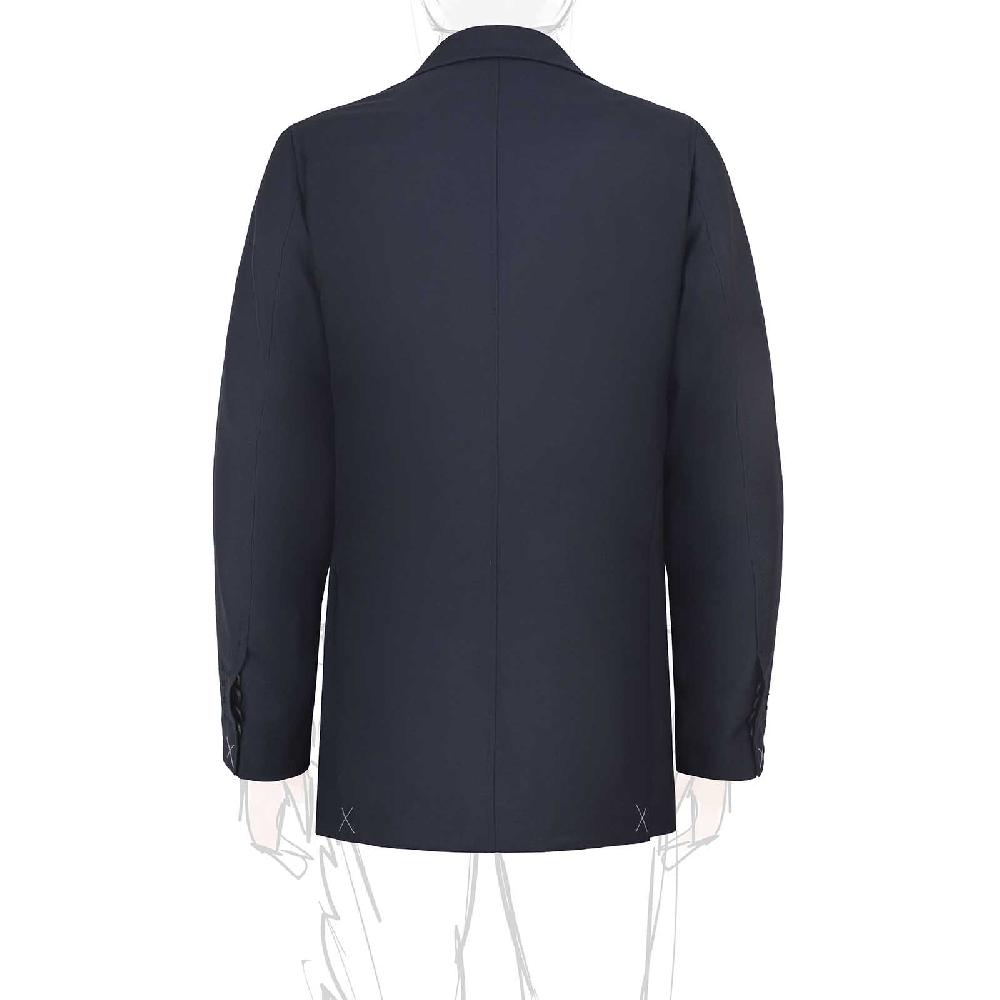 Rubinacci Giacca in Lana “Green Certified” blu Offerta speciale