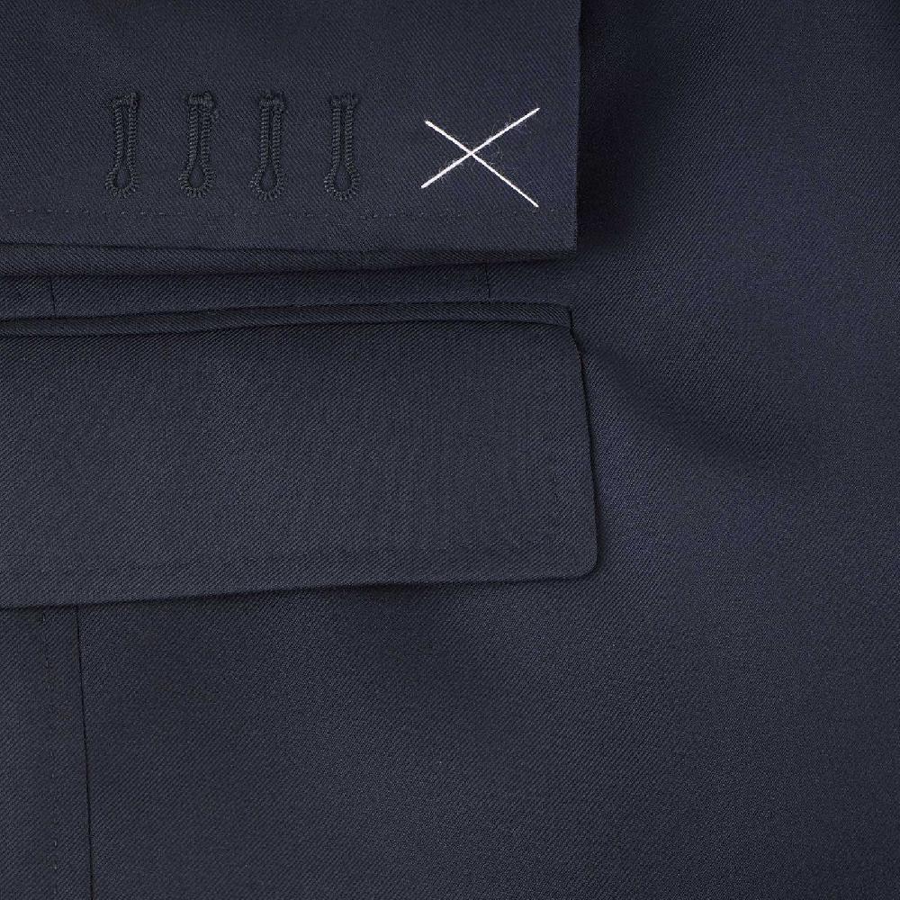 Rubinacci Giacca in Lana “Green Certified” blu Comprare a buon mercato