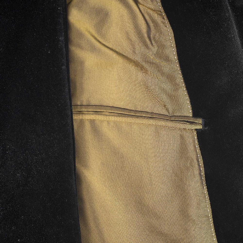 Rubinacci Giacca in velluto nero Grande vendita