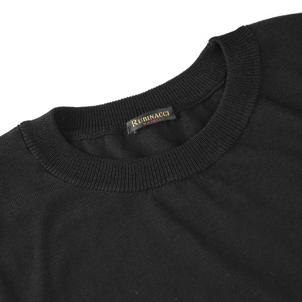 Rubinacci T-Shirt cotone nera Flash Sale