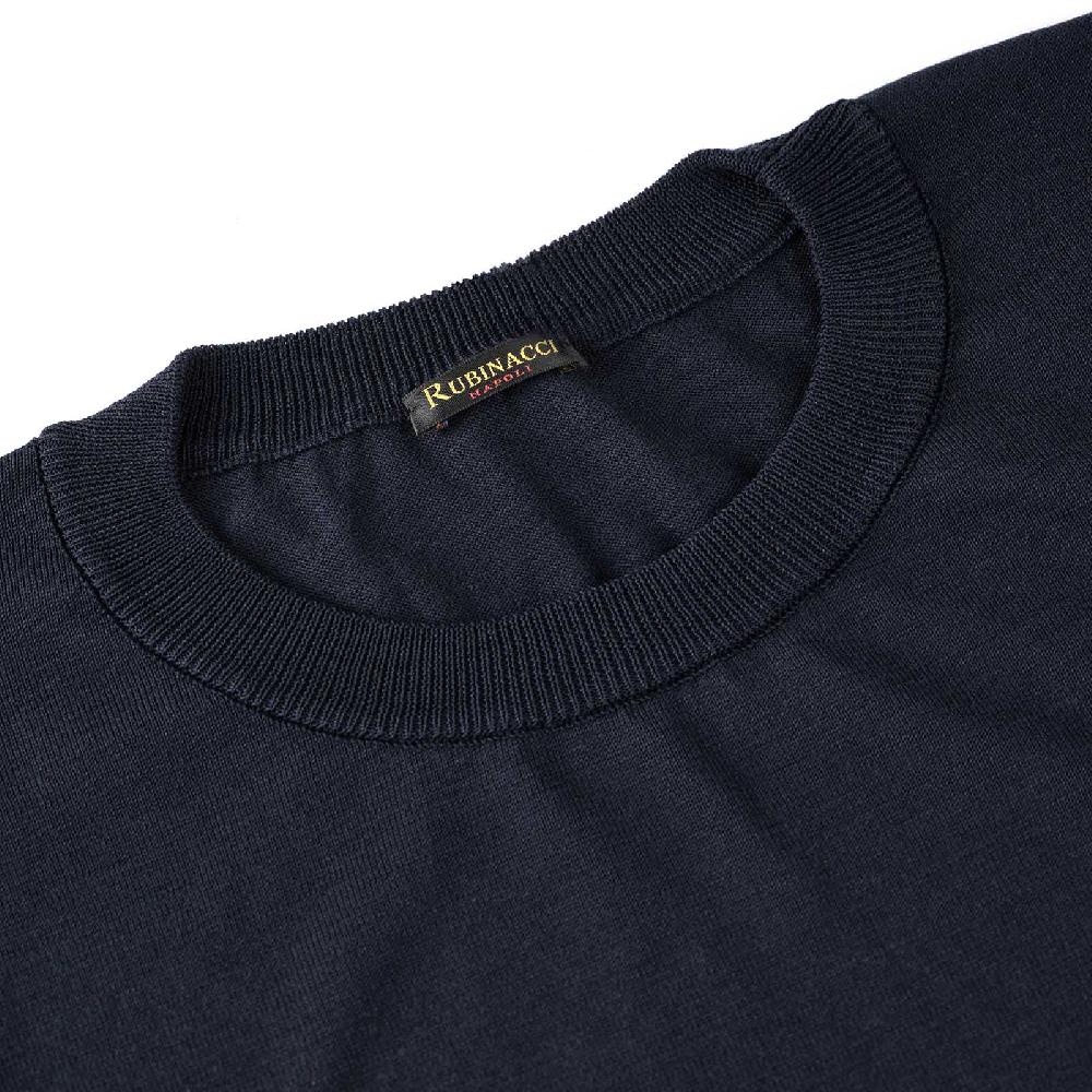 Rubinacci T-Shirt cotone blu Fornitura limitata