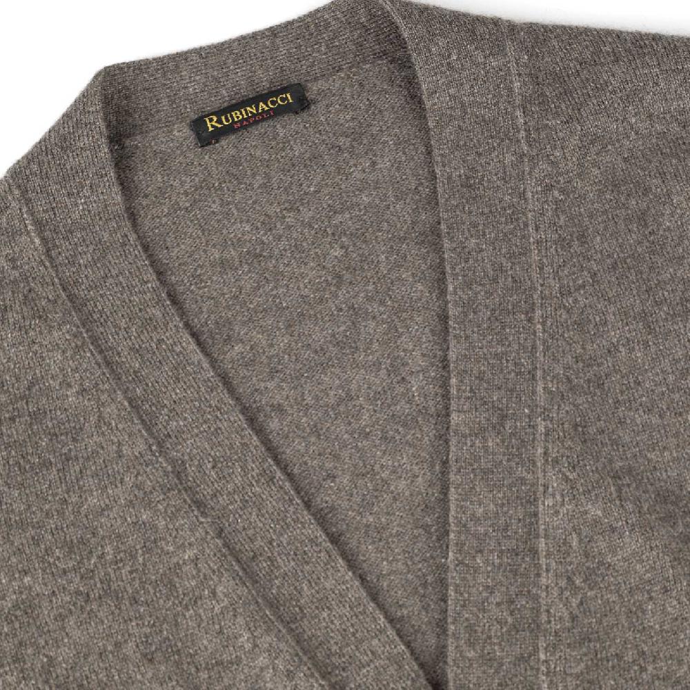 Rubinacci Gilet in cashmere fango Offerta esclusiva