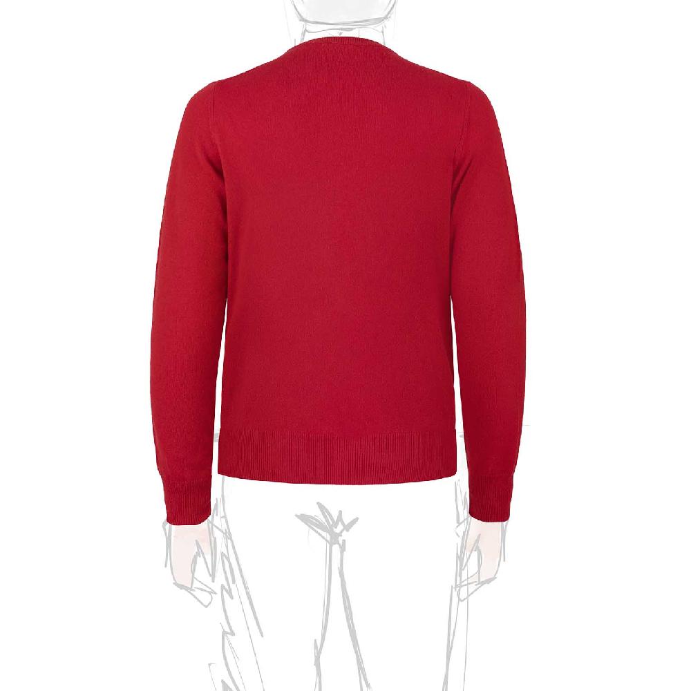 Rubinacci Girocollo in cashmere rosso Vendite stagionali