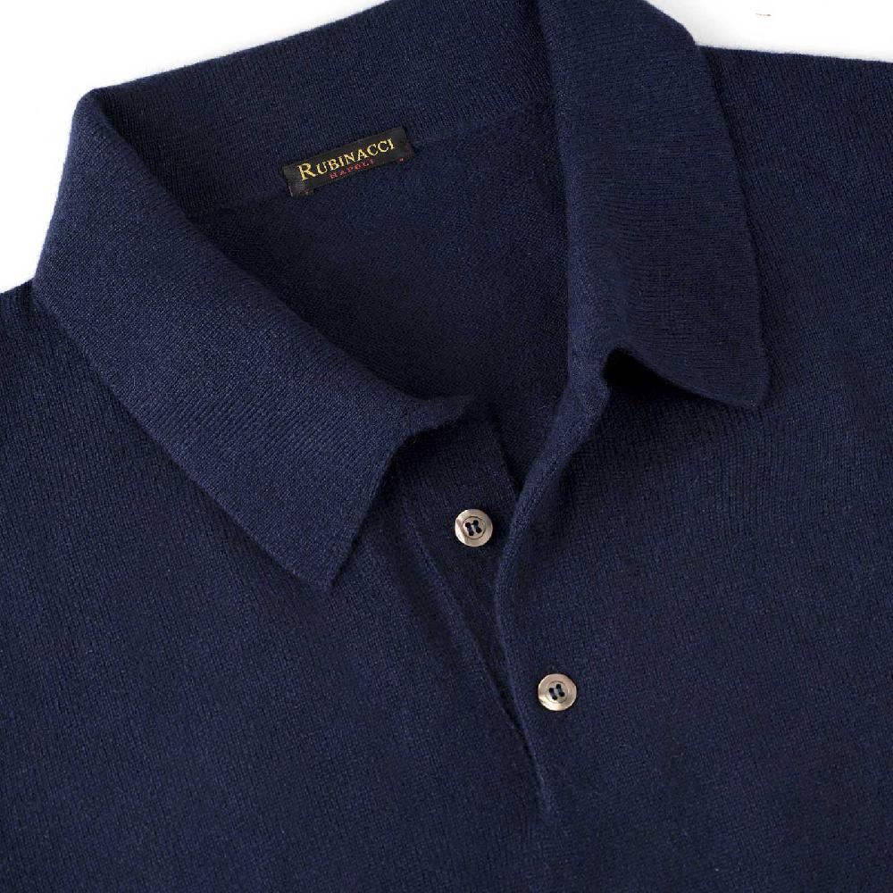 Rubinacci Polo in cashmere blu Cyber Monday