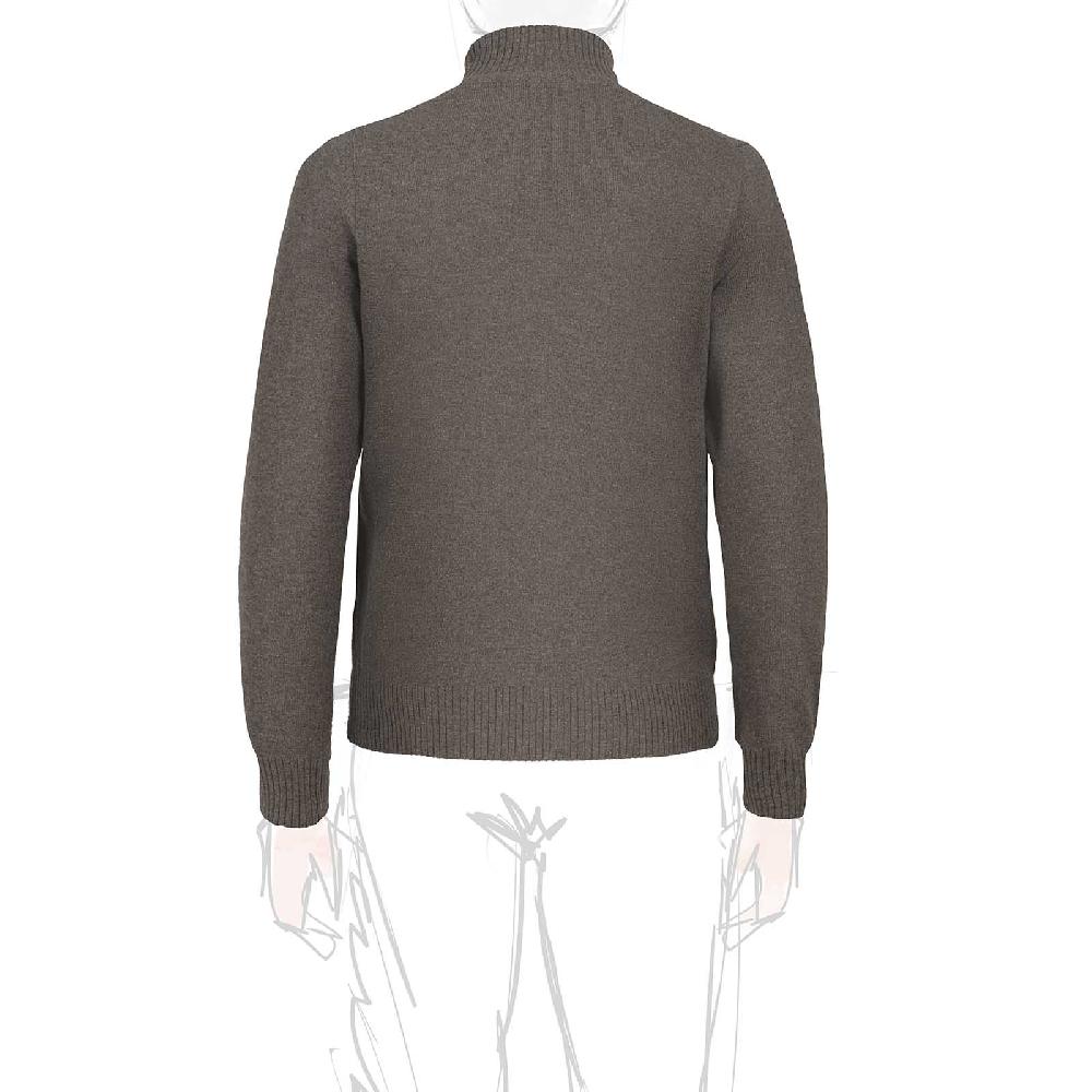 Rubinacci Collo alto in cashmere fango Offerta natalizia
