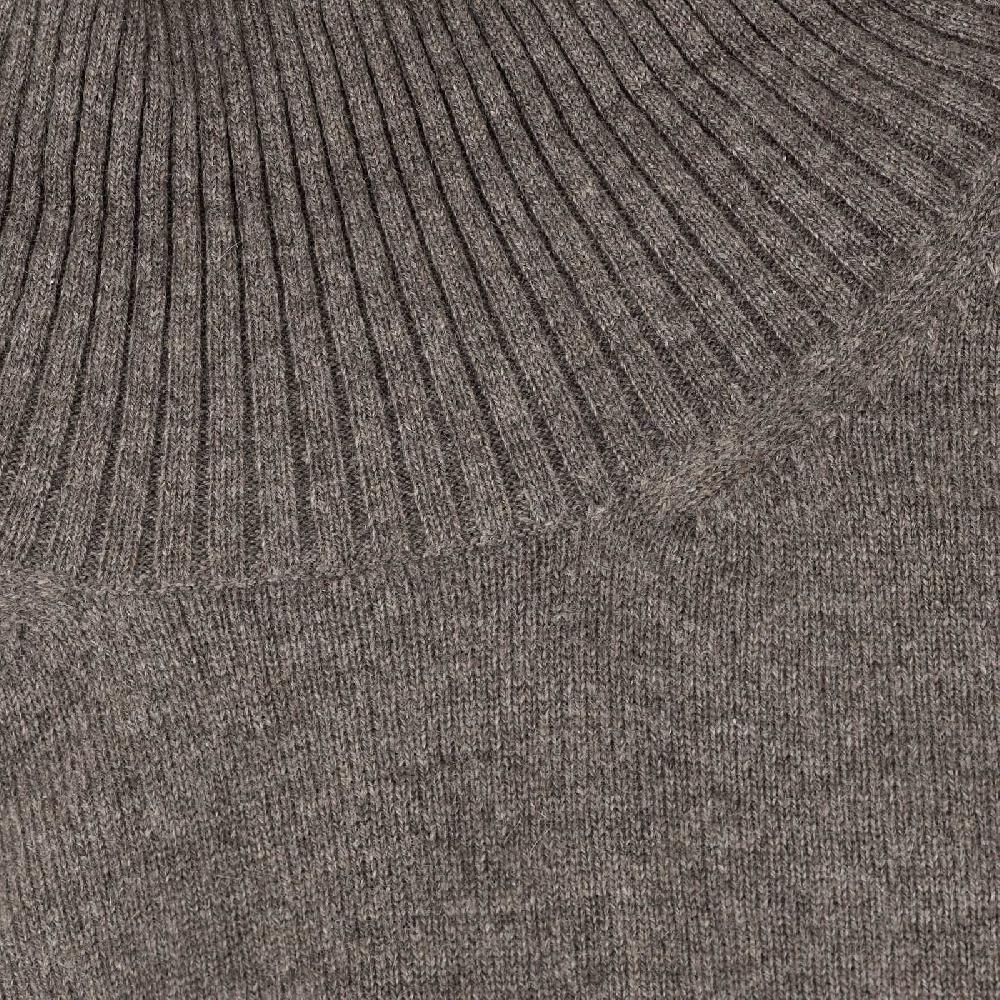 Rubinacci Collo alto in cashmere fango Offerta natalizia