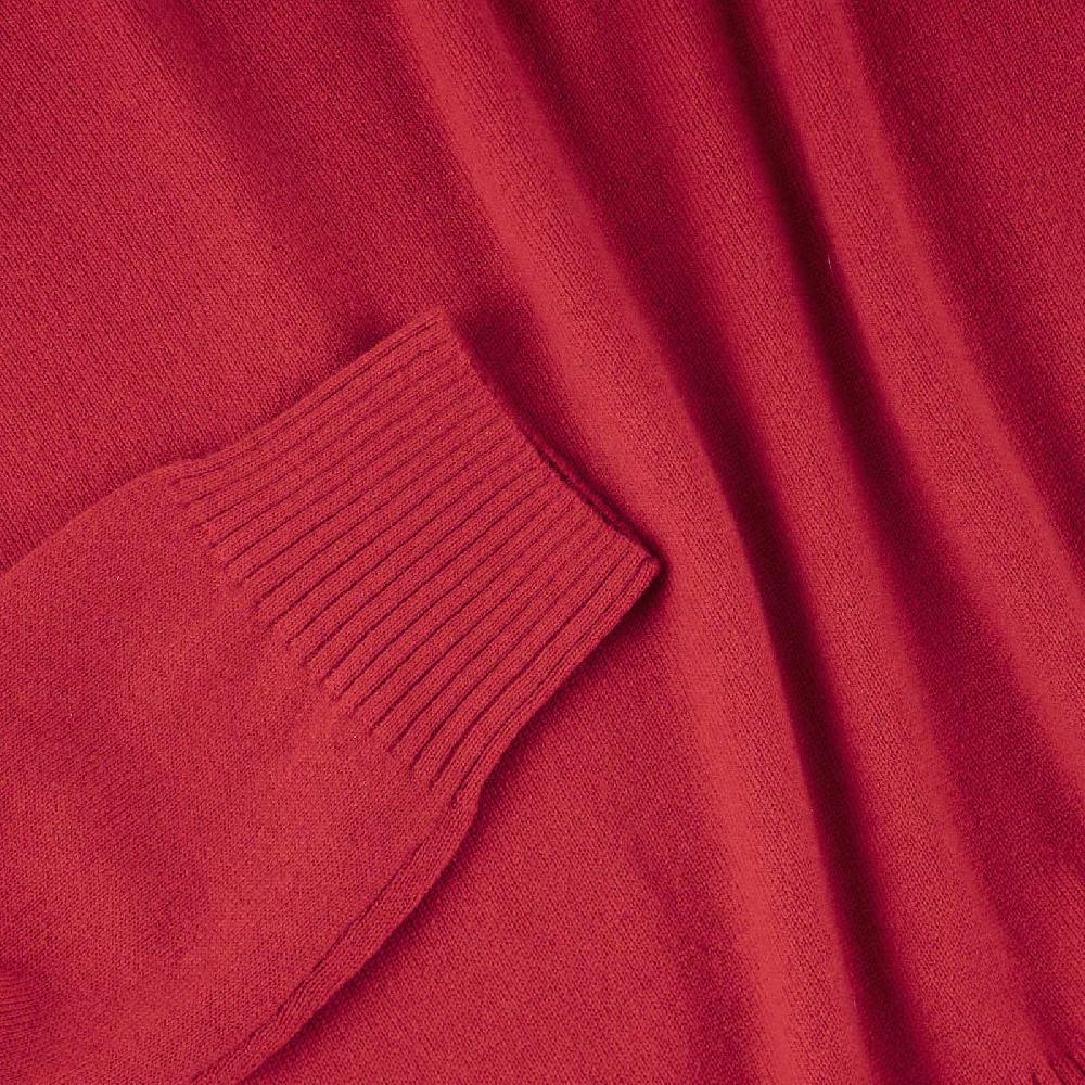 Rubinacci Collo alto in cashmere rosso Offerta per la Festa della Mamma