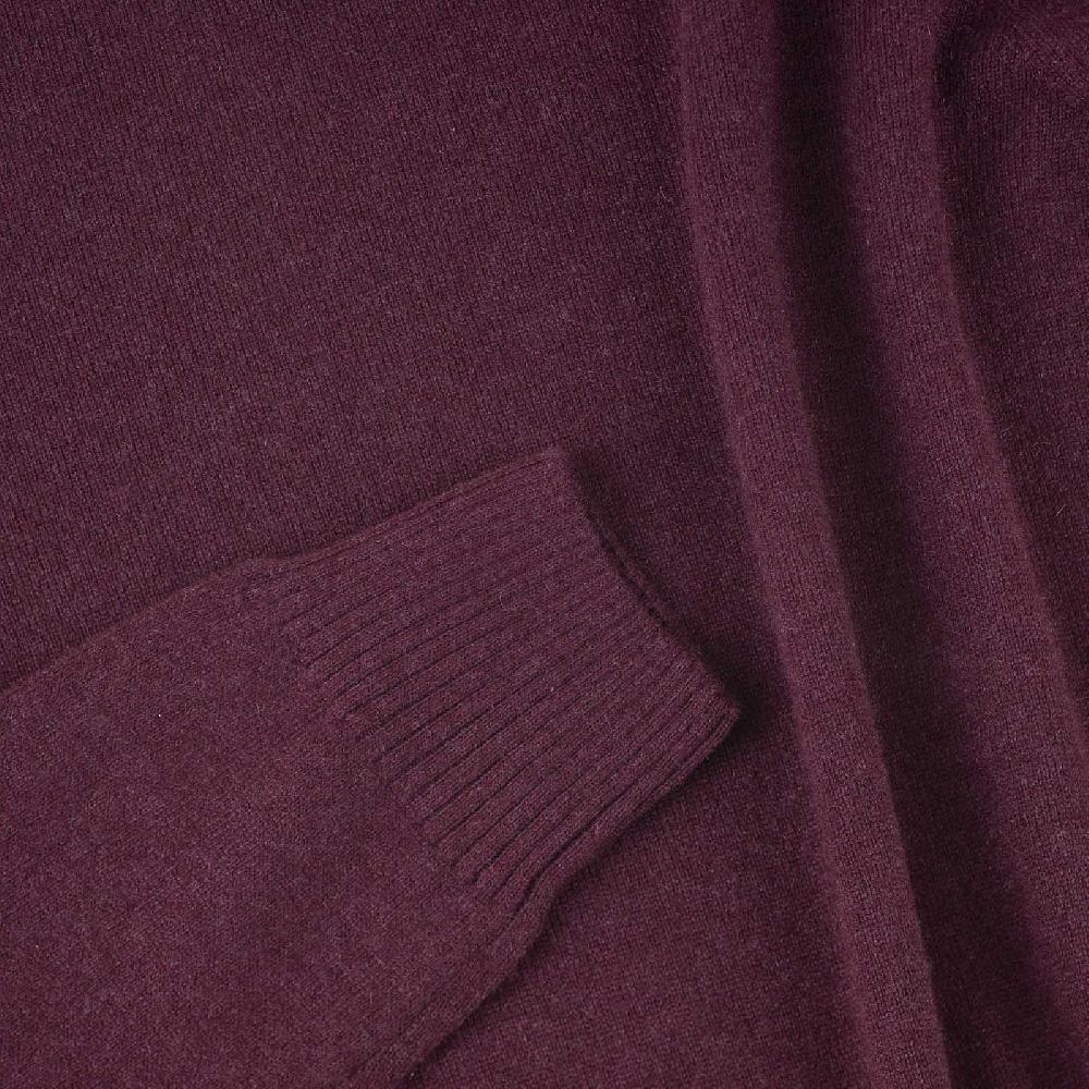 Rubinacci Collo alto in cashmere bordeaux Offerta Giorno del Papà