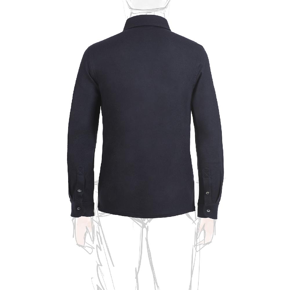 Rubinacci Camicia in cashmere blu Latest fashion