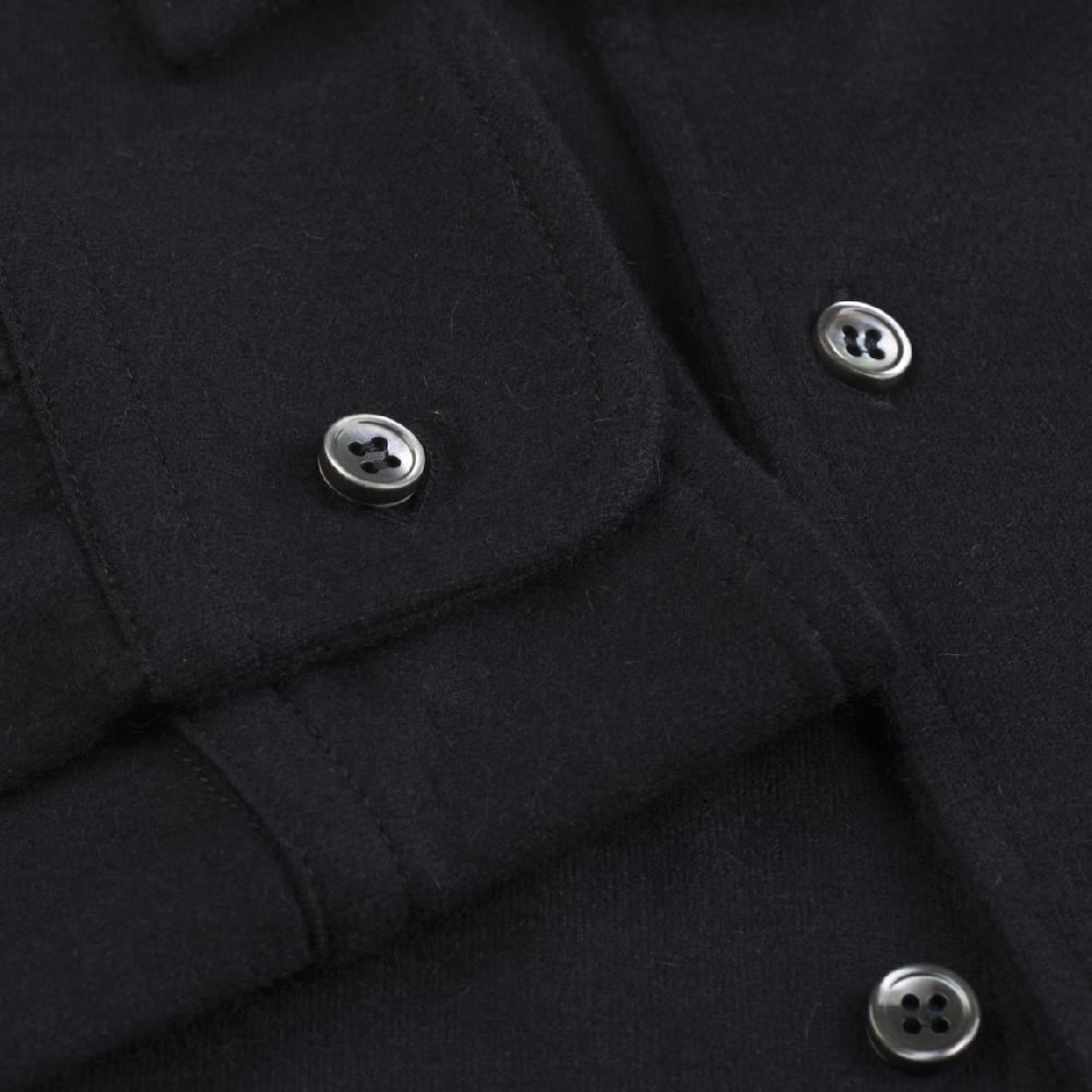 Rubinacci Camicia in cashmere blu Latest fashion