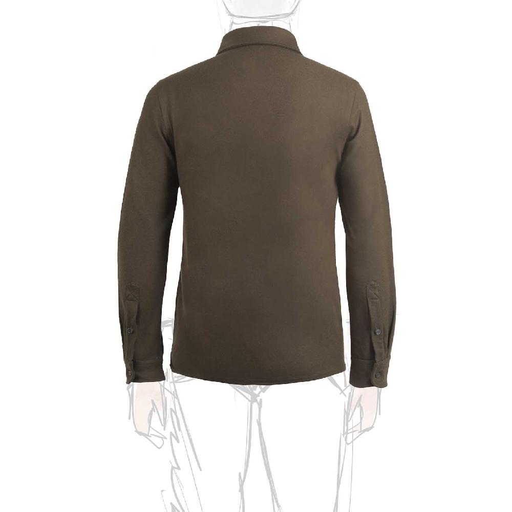 Rubinacci Camicia in cashmere verde militare Lightning offer
