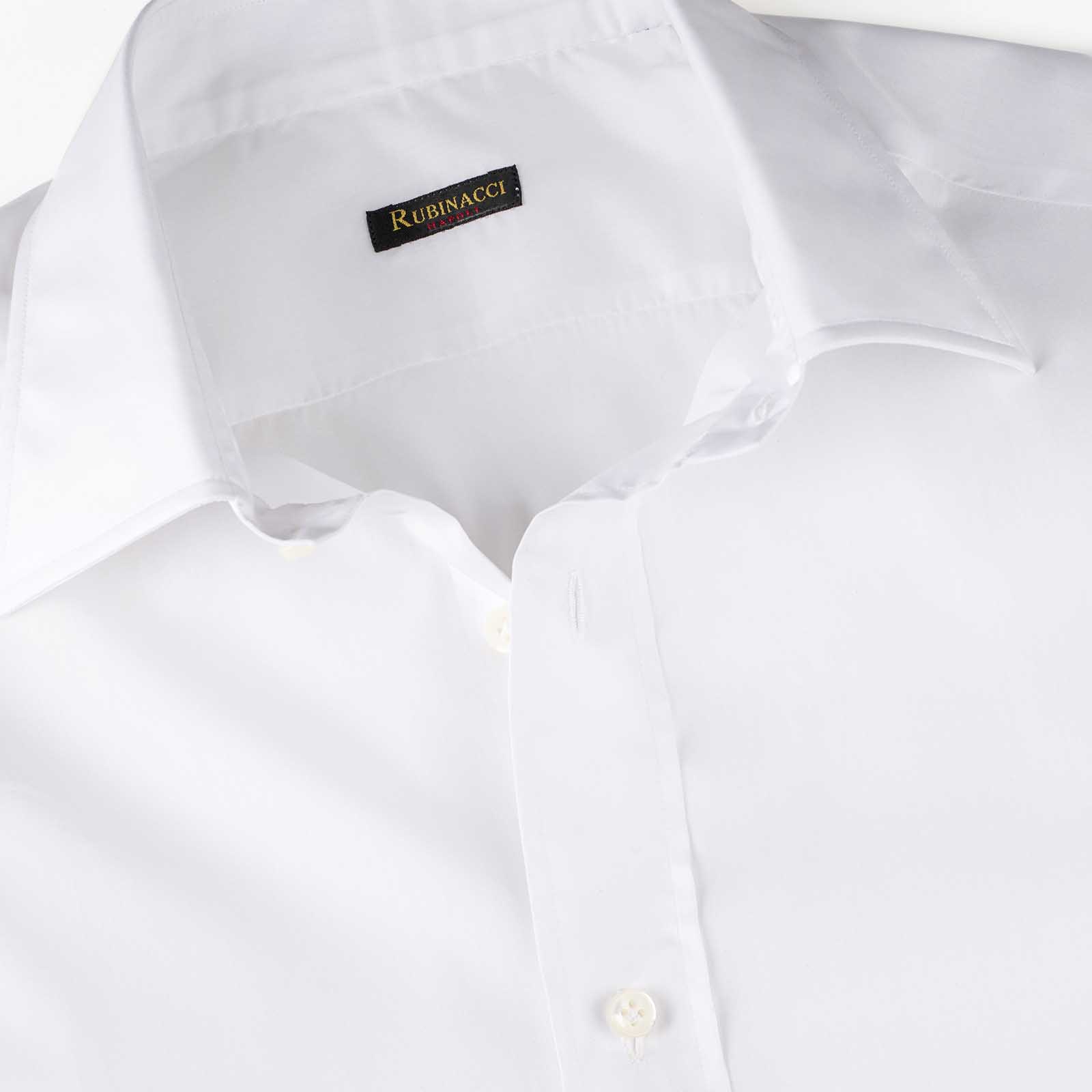 Rubinacci Camicia in cotone bianca Grandi sconti