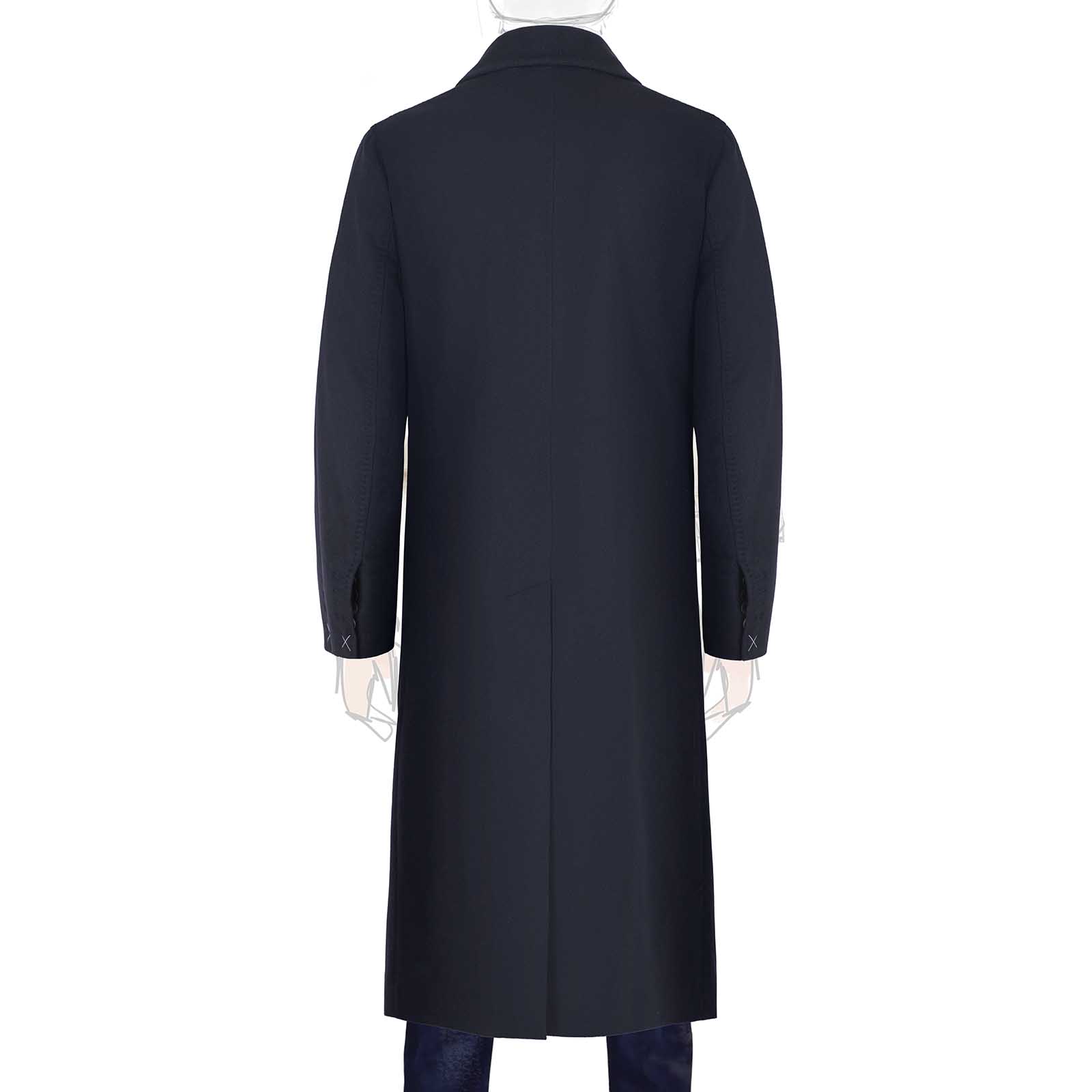 Rubinacci Cappotto in cashmere blu Comprane uno, ottenene uno gratis