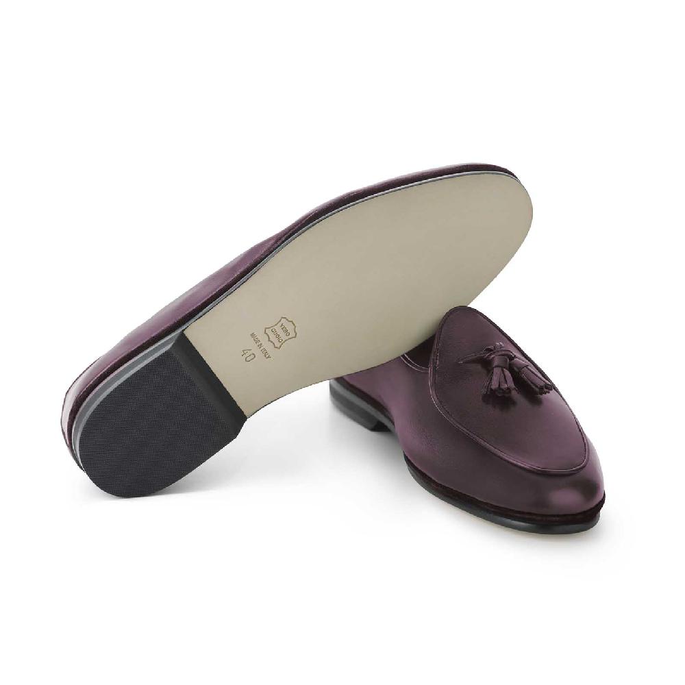 Rubinacci Marphy nappa bordeaux con nappine ACQUISTA ORA