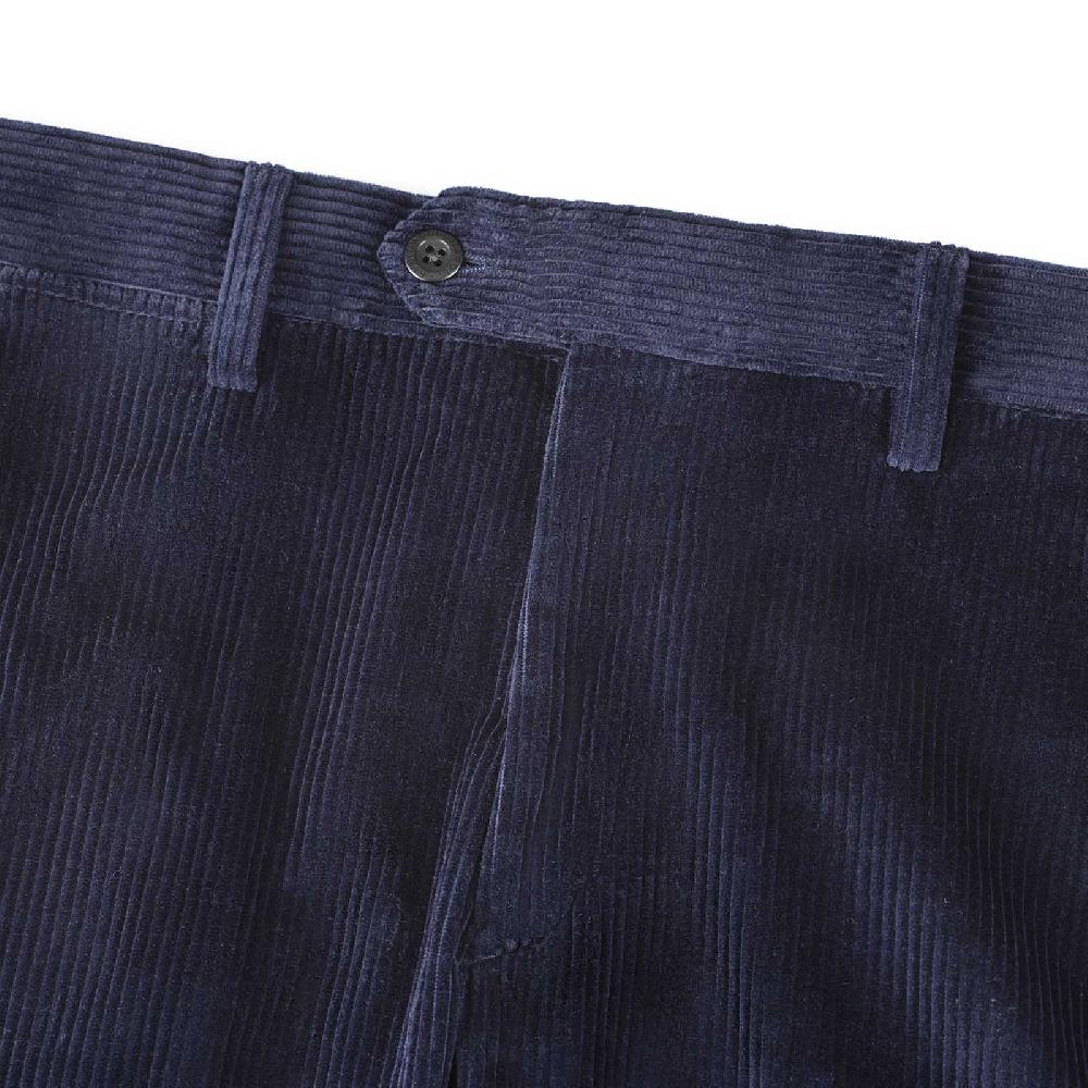 Rubinacci Pantalone in velluto a coste blu notte Discount Store per i nuovi prodotti
