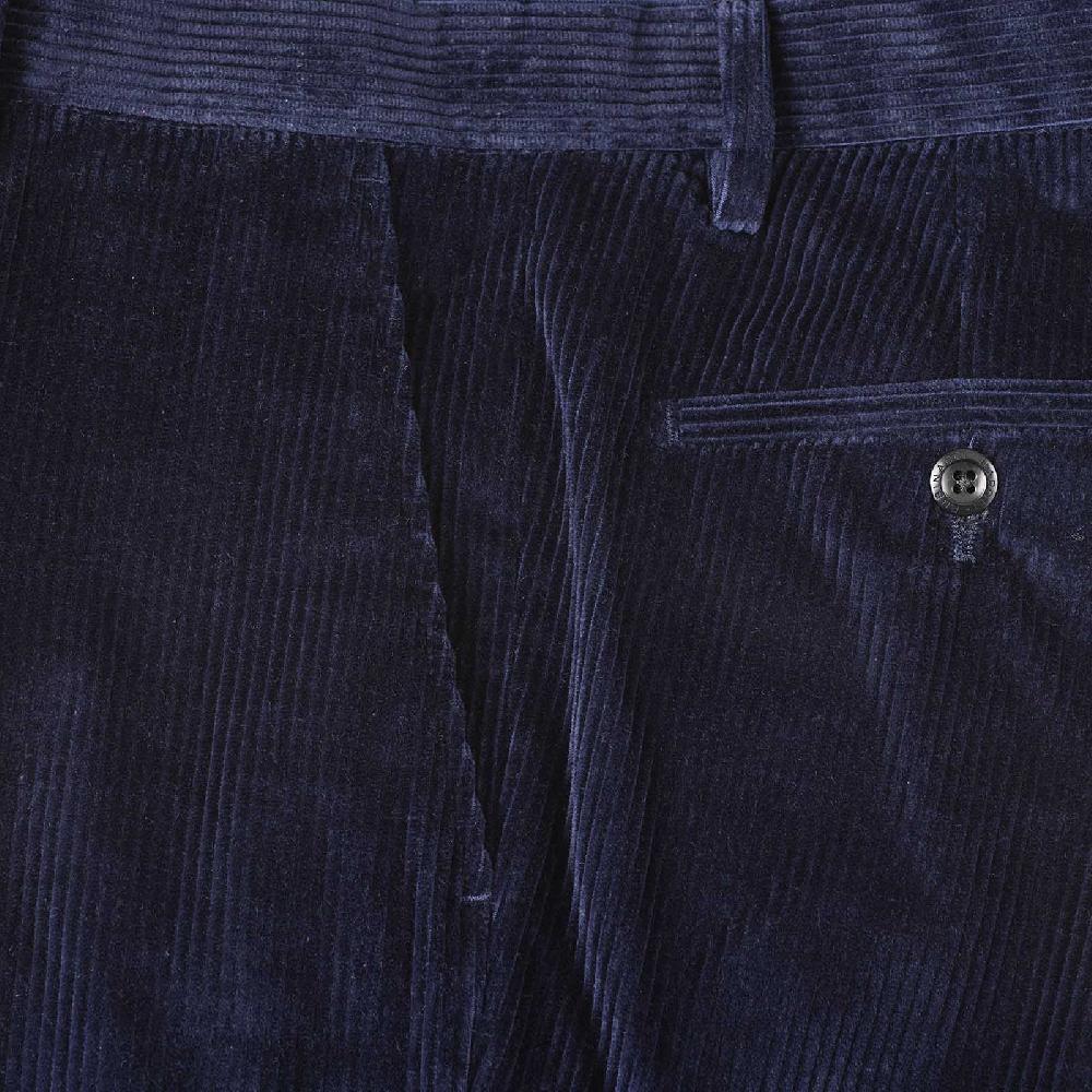 Rubinacci Pantalone in velluto a coste blu notte Discount Store per i nuovi prodotti