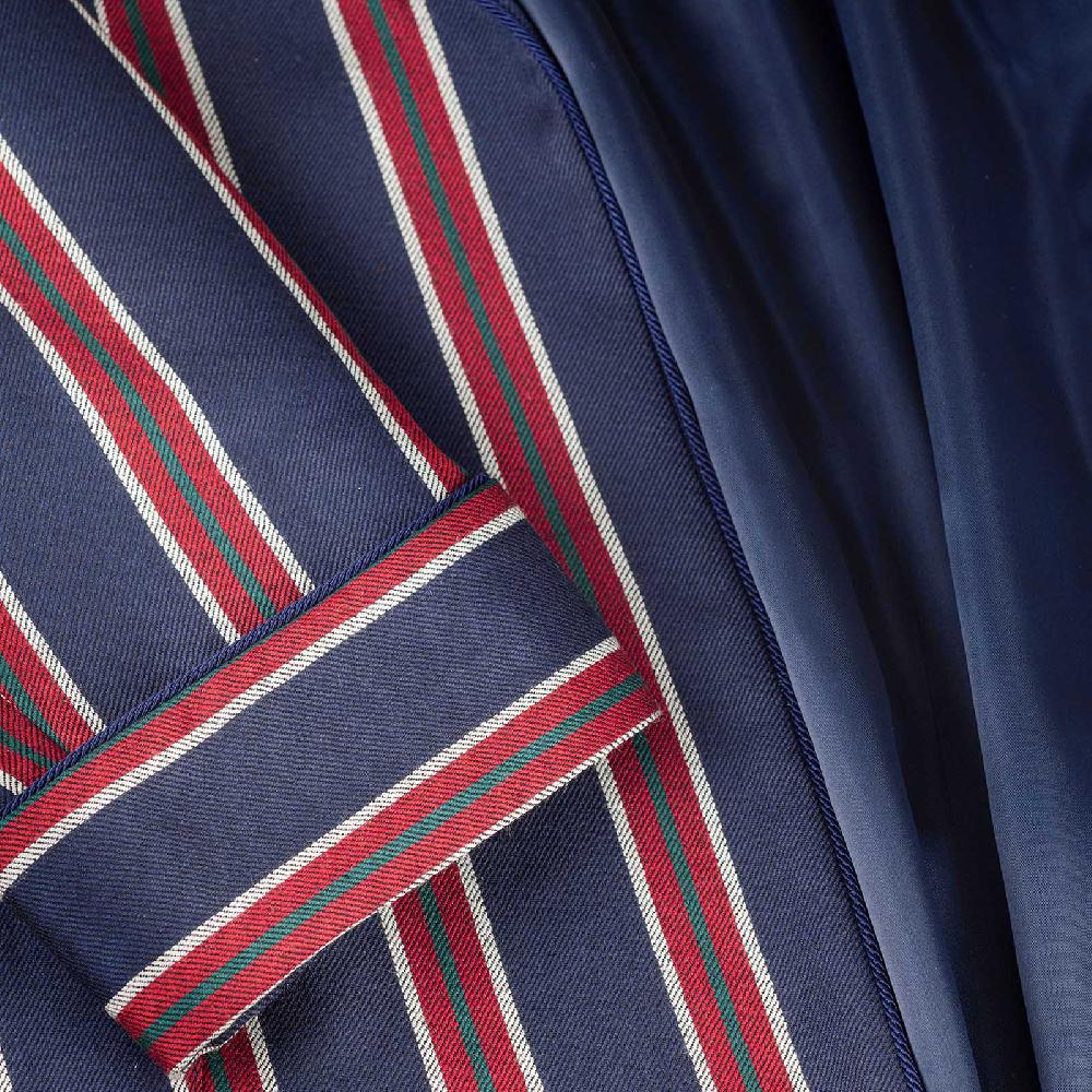 Rubinacci Vestaglia in lana e cashmere regimental Enormi sconti