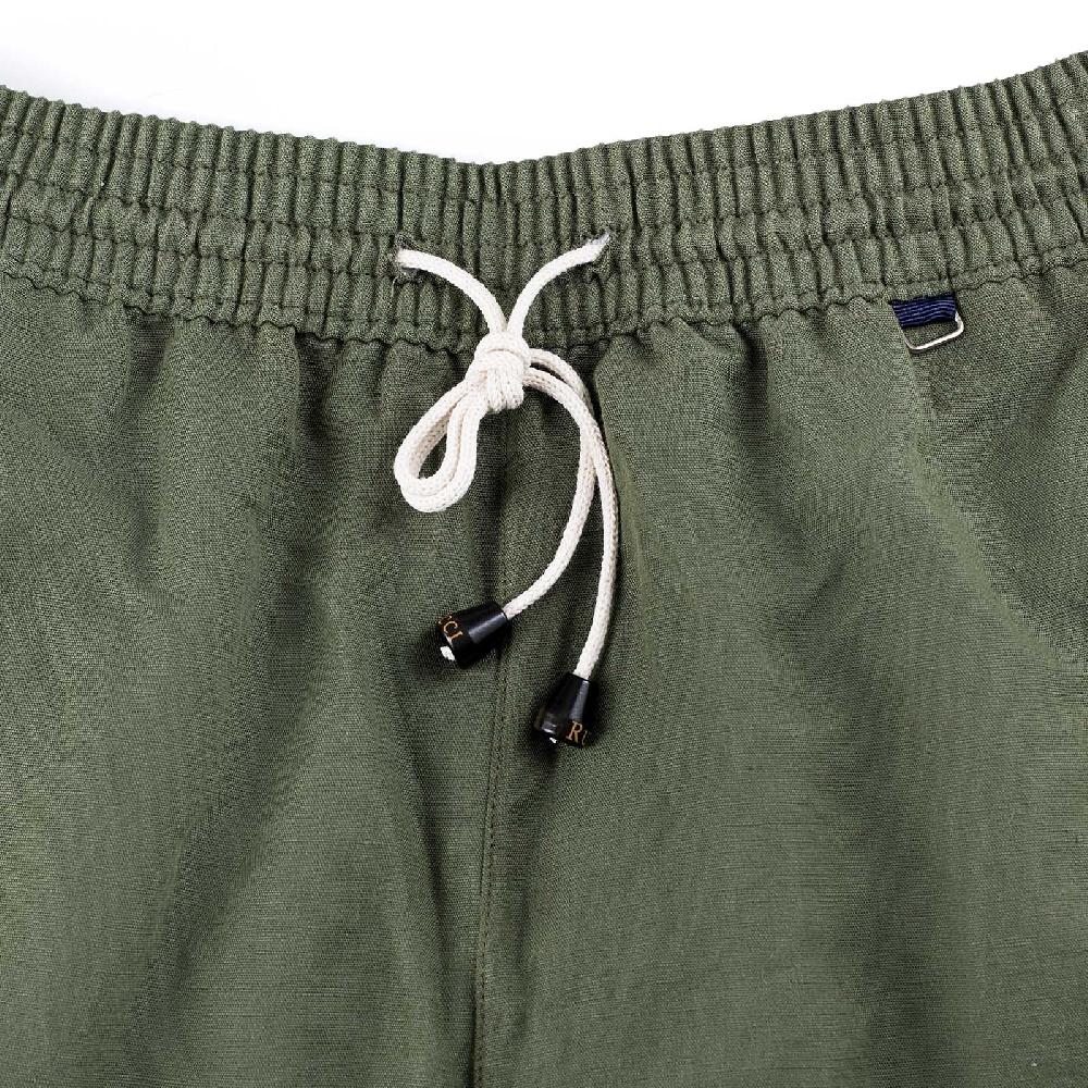 Rubinacci Costume da bagno verde in lino e cotone Nuovo