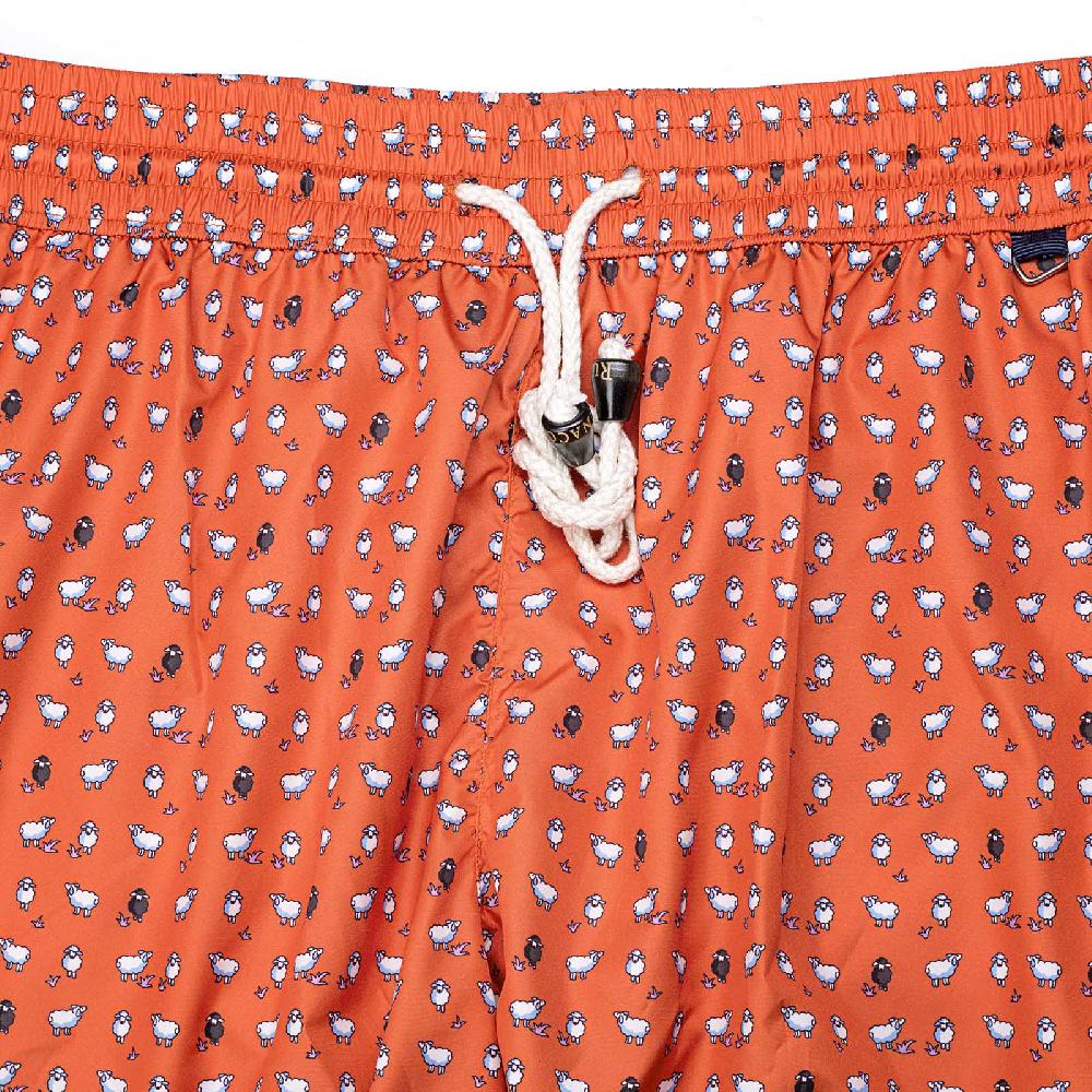 Rubinacci Costume con pecorelle arancio Qualità